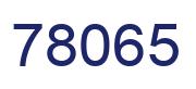 Number 78065 blue image
