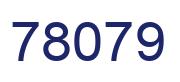 Número 78079 imagen azul