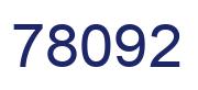 Número 78092 imagen azul