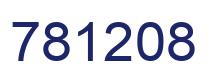 Number 781208 blue image