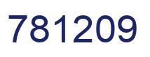 Number 781209 blue image