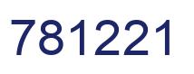 Number 781221 blue image