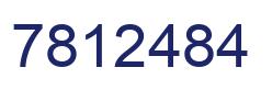 Número 7812484 imagen azul
