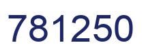 Number 781250 blue image