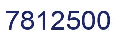 Number 7812500 blue image