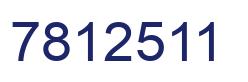 Number 7812511 blue image