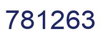 Number 781263 blue image