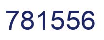 Number 781556 blue image