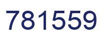 Number 781559 blue image