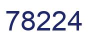 Number 78224 blue image