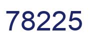 Number 78225 blue image