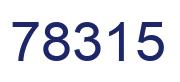 Number 78315 blue image