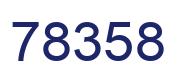 Number 78358 blue image