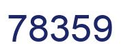 Number 78359 blue image