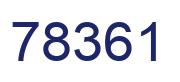 Number 78361 blue image