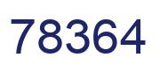 Number 78364 blue image