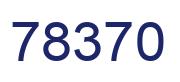 Number 78370 blue image