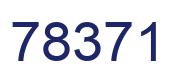 Number 78371 blue image