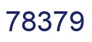 Number 78379 blue image