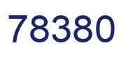 Number 78380 blue image