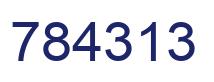 Number 784313 blue image