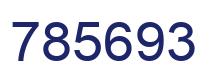 Number 785693 blue image