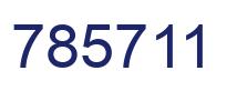 Number 785711 blue image
