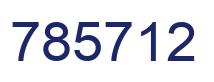 Number 785712 blue image
