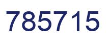 Number 785715 blue image