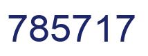 Number 785717 blue image