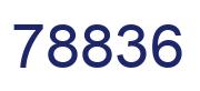 Number 78836 blue image