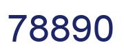 Number 78890 blue image