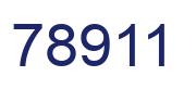 Number 78911 blue image