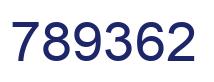 Number 789362 blue image