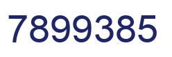 Número 7899385 imagen azul