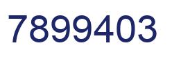 Número 7899403 imagen azul