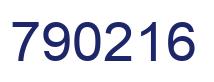 Número 790216 imagen azul