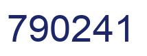 Número 790241 imagen azul