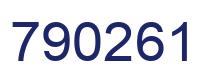 Número 790261 imagen azul