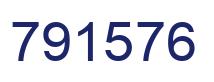 Number 791576 blue image