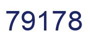 Número 79178 imagen azul