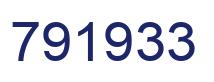 Number 791933 blue image