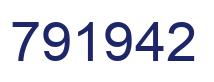 Número 791942 imagen azul