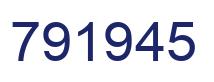 Number 791945 blue image