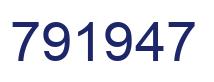 Number 791947 blue image