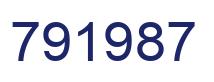 Número 791987 imagen azul