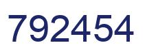 Number 792454 blue image