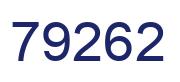 Número 79262 imagen azul