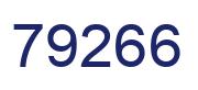 Number 79266 blue image