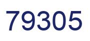 Número 79305 imagen azul